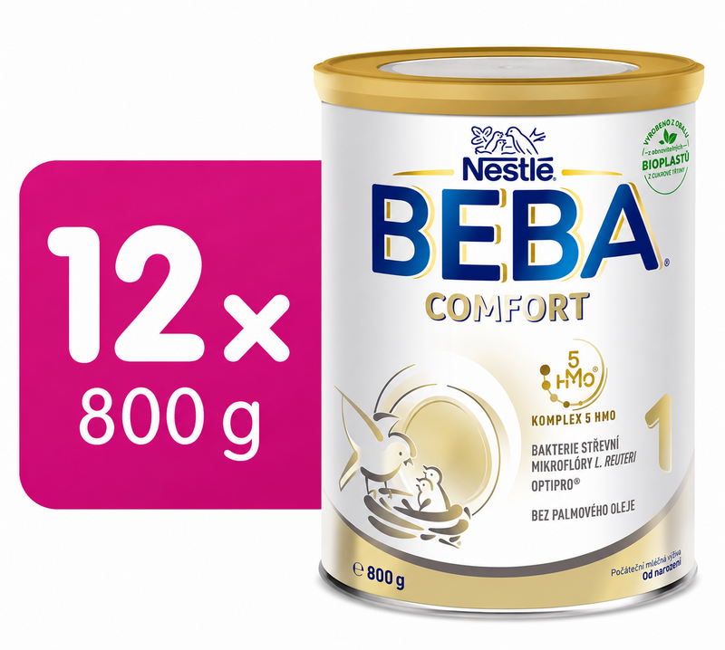 BEBA COMFORT 1, 5HMO balení 12×800g