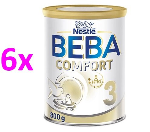 BEBA COMFORT 3, 5HMO, mléko pro malé děti, 800 g 6ks 