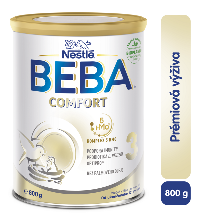 BEBA COMFORT 3, 5HMO, mléko pro malé děti, 800 g