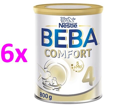 BEBA COMFORT 4, 5HMO, mléko pro malé děti, 800 g, 6ks