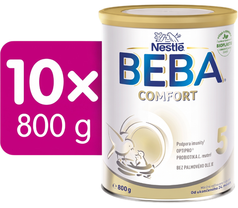 BEBA COMFORT 5, 10×800g mléčná výživa pro děti od 24. měsíce