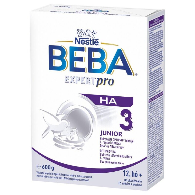 BEBA EXPERTpro HA 3, mléčná výživa pro malé děti, 600 g