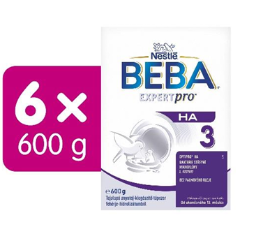 BEBA EXPERTpro HA 3, mléčná výživa pro malé děti od 12. měsíce, 6 × 550 g