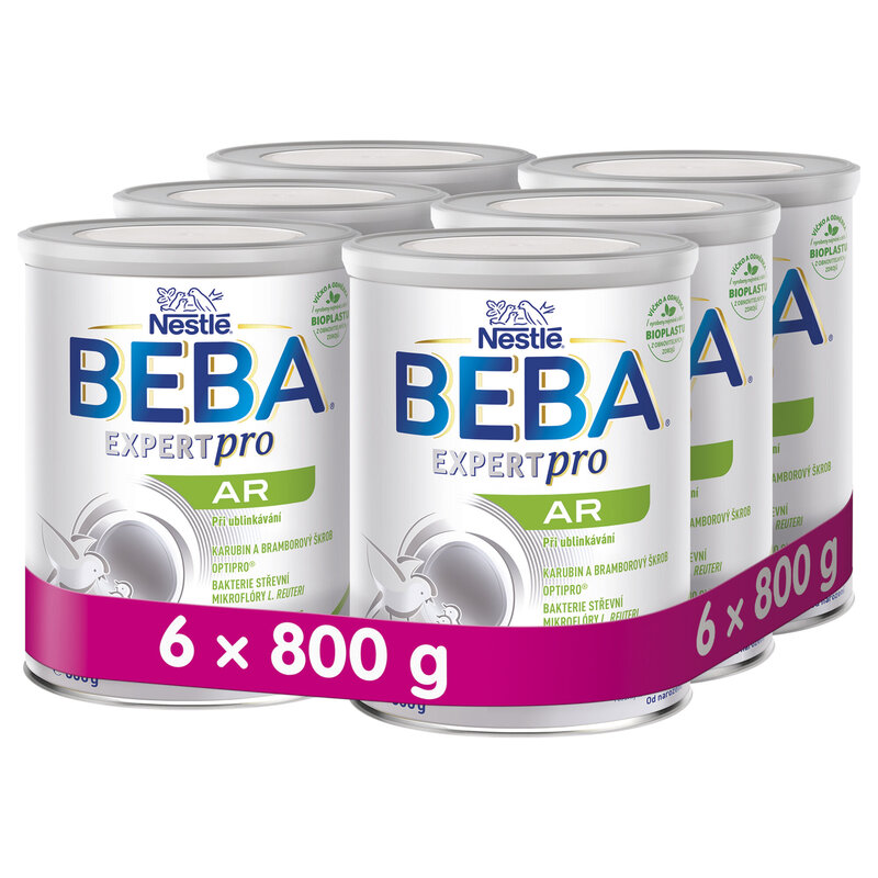 BEBA EXPERTpro AR, speciální výživa při ublinkávání, 6 × 800 g