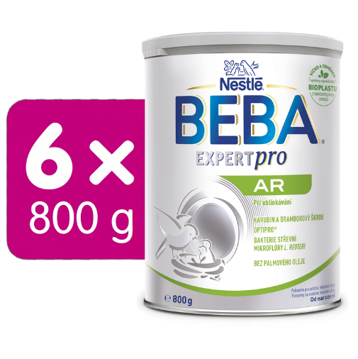 BEBA EXPERTpro AR, speciální výživa při ublinkávání, 6 × 800 g