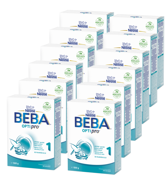BEBA OPTIPRO® 1 počáteční kojenecké mléko, 500 g, 12x500G