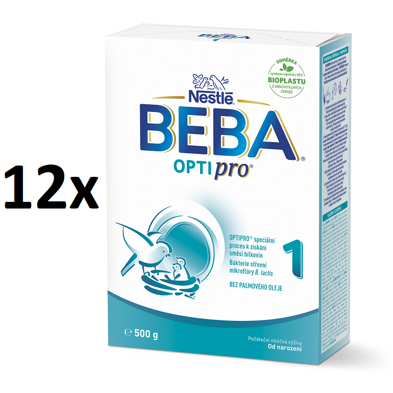BEBA OPTIPRO® 1 počáteční kojenecké mléko, 500 g, 12x500G