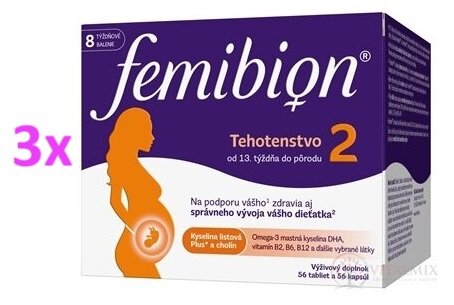 Femibion 2 Těhotenství TBL56+CPS56  3X