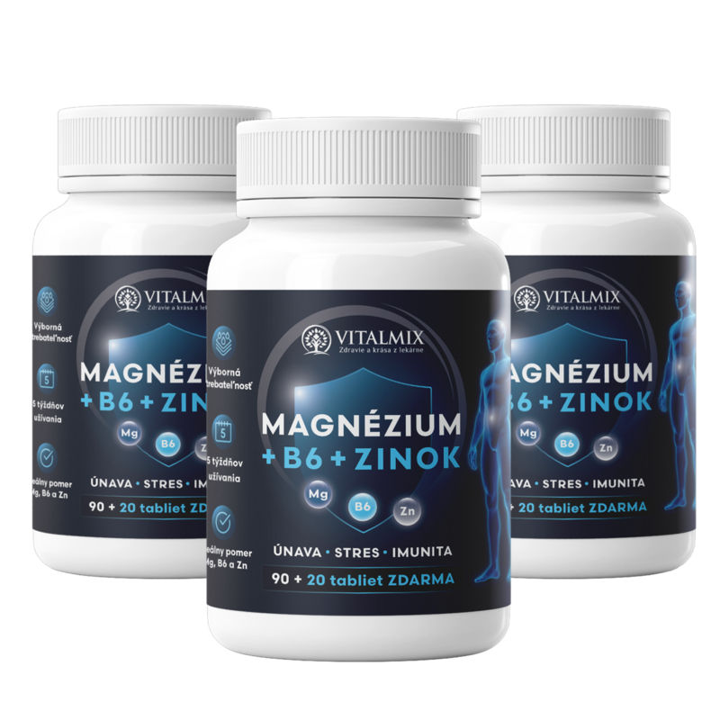 VITALMIX MAGNÉZIUM+B6+ZINOK 3 x (90+20tbl) 