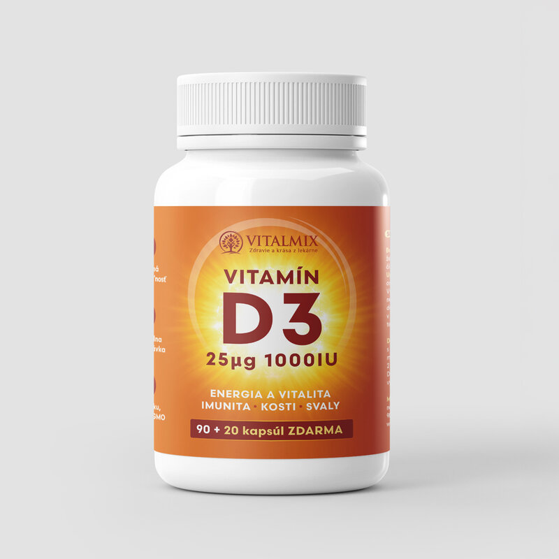 VITALMIX VITAMÍN D3 1000IU90+20 cps ZDARMA