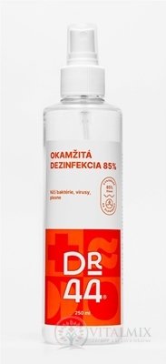 DR.44 OKAMŽITÁ DEZINFEKCE dezinfekční roztok (85% ethanol) 1x250 ml