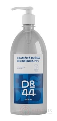 DR.44 OKAMŽITÁ RUČNÍ DEZINFEKCE antibakteriální gel (75% ethanol) 1x1000 ml