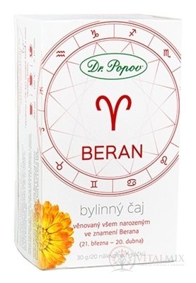 Dr. Popov Bylinný čaj BARAN nálevové sáčky 20x1,5 g (30 g)