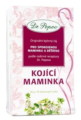 Dr. Popov Bylinný čaj KOJÍCÍ MAMIČKA nálevové sáčky 20x1,5 g (30 g)