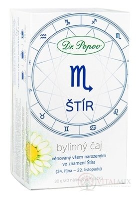Dr. Popov Bylinný čaj ŠKORPION nálevové sáčky 20x1,5 g (30 g)