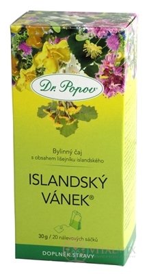DR. POPOV ČAJ islandský vánek nálevové sáčky 20x1,5 g (30 g)