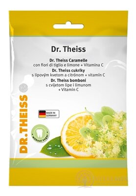 Dr.Theiss Bonbóny s lipovým květem a citrónem a vitamín C, 1x75 g