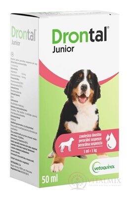 Drontal Junior perorální suspenze pro psy 1x50 ml