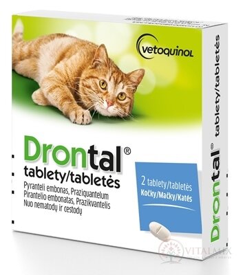 Drontal tablety (pro kočky) tbl 1x2 ks