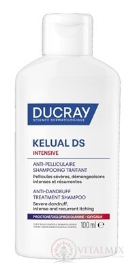 DUCRAY KELUAL DS INTENSIVE Šampon ošetřující, proti lupům 1x100 ml