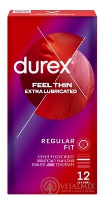 DUREX Feel Thin Extra Lubricated kondom1x12 ks