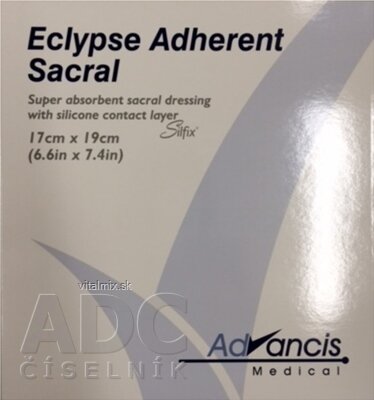 Eclypse adherent Sacra krytí na rány superabsorpční 17x19 cm, 1x10 ks