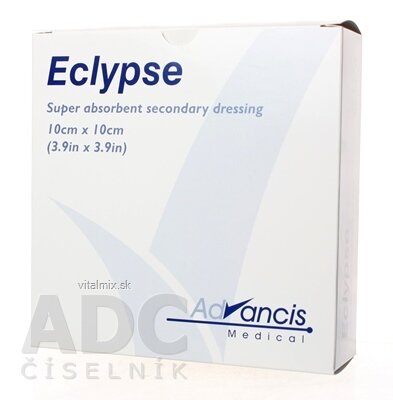 Eclypse krytí na rány superabsorpční 10x10 cm, 1x20 ks