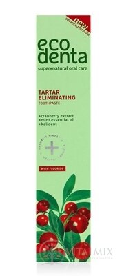 EcoDenta TARTAR ELIMINATING zubní pasta proti zubnímu kameni 2v1 1x100 ml