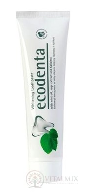 Ecodenta Whitening zubní pasta bělící (s mátovým olejem, šalvějí a Kalidentom) 1x100 ml