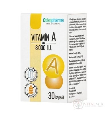 EDENPharma VITAMIN A 8000 IU cps 1x30 ks