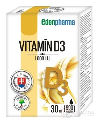 EDENPharma VITAMIN D3 1000 IU kapky 1x30 ml