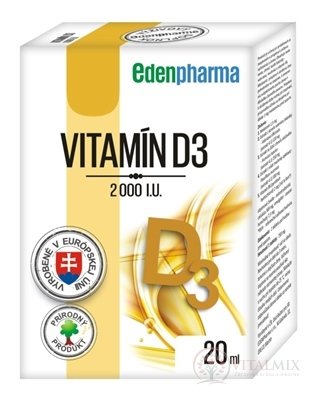EDENPharma VITAMIN D3 2000 IU kapky 1x20 ml