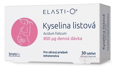 Elasti-Q KYSELINA LISTOVÁ 800 mikrogramů tbl 1x30 ks