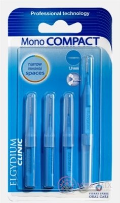 ELGYDIUM CLINIC Mono COMPACT 1,9 mm mezizubní kartáčky (modré) 1x4 ks