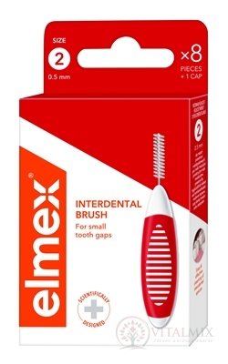 ELMEX MEZIZUBNÍ KARTÁČKY ISO 2 - 0,5 MM 1x8 ks