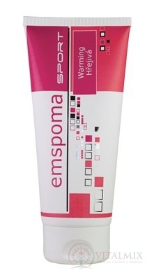 EMSPOMA Hřejivá - růžová masážní emulze 1x200 ml