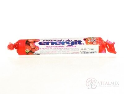 energit hroznový cukr MULTIVITAMIN - JAHODA pastilky 1x17 ks (37,4 g)