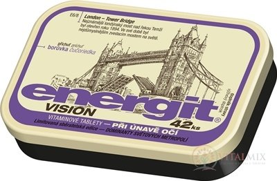 Energit VISION vitamínové tablety s příchutí borůvka 1x42 ks