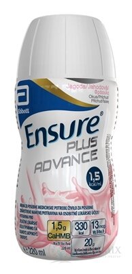Ensure PLUS ADVANCE jahodová příchuť (inov. 2024) 24x220 ml