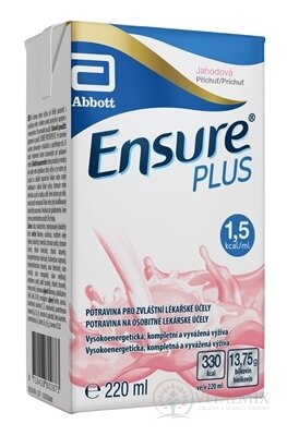Ensure PLUS jahodová příchuť 24x220 ml