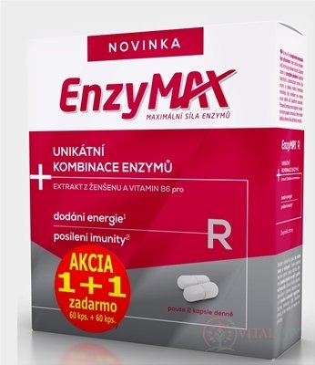 EnzyMAX R Akce 1 + 1 cps 60 + 60 zdarma (120 ks)
