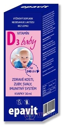 Epava Vitamin D3 baby pro děti kapky 1x30 ml