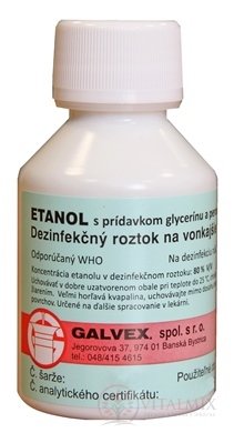 ETANOL s přídavkem glycerinu a peroxidu vodíku 1x80 g