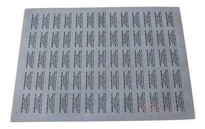 ETIKETA "Kelímek neotvírejte" - FAGRON papírový list (65 etiket) 1x1 ks