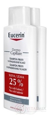 Eucerin DermoCapillaire Šampon Vypadávání vlasů řídnutí vlasů (duo, sleva 25%) 2x250 ml, 1x1 set