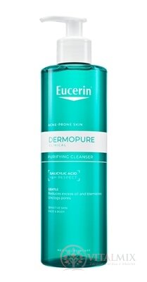 Eucerin DERMOPURE CLINICAL Hloubkově čistící gel pleť se sklonem k akné 1x400 ml