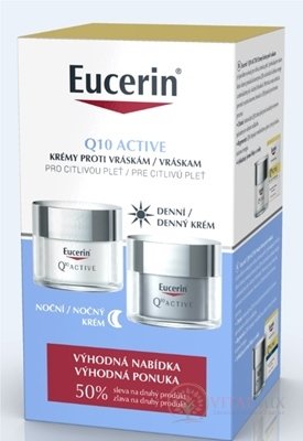 Eucerin Q10 ACTIVE DUO denní krém 50 ml + noční krém 50 ml (sleva na 2.produkt) 1x1 set
