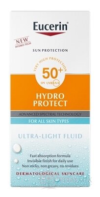 Eucerin SUN HYDRO PROTECT SPF 50+ Fluid ultra lehký na opalování 1x50 ml