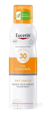 Eucerin SUN OIL CONTROL DRY TOUCH BODY SPF 30 sprej-aerosol, transparentní, na opalování 1x200 ml