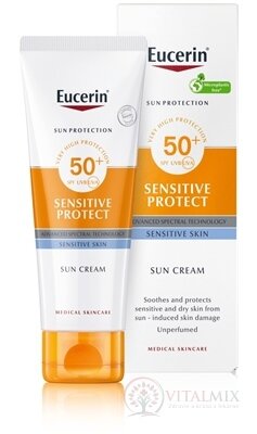 Eucerin SUN SENSITIVE PROTECT SPF 50+ Krém vysoce ochranný krém na opalování, na obličej (inov.23) 1x50 ml